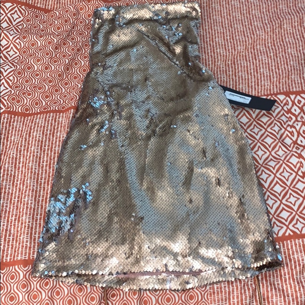 Sparkly Gold Dress with Strappy back